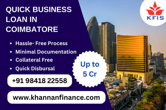 Quick Business Loan In Coimbatore